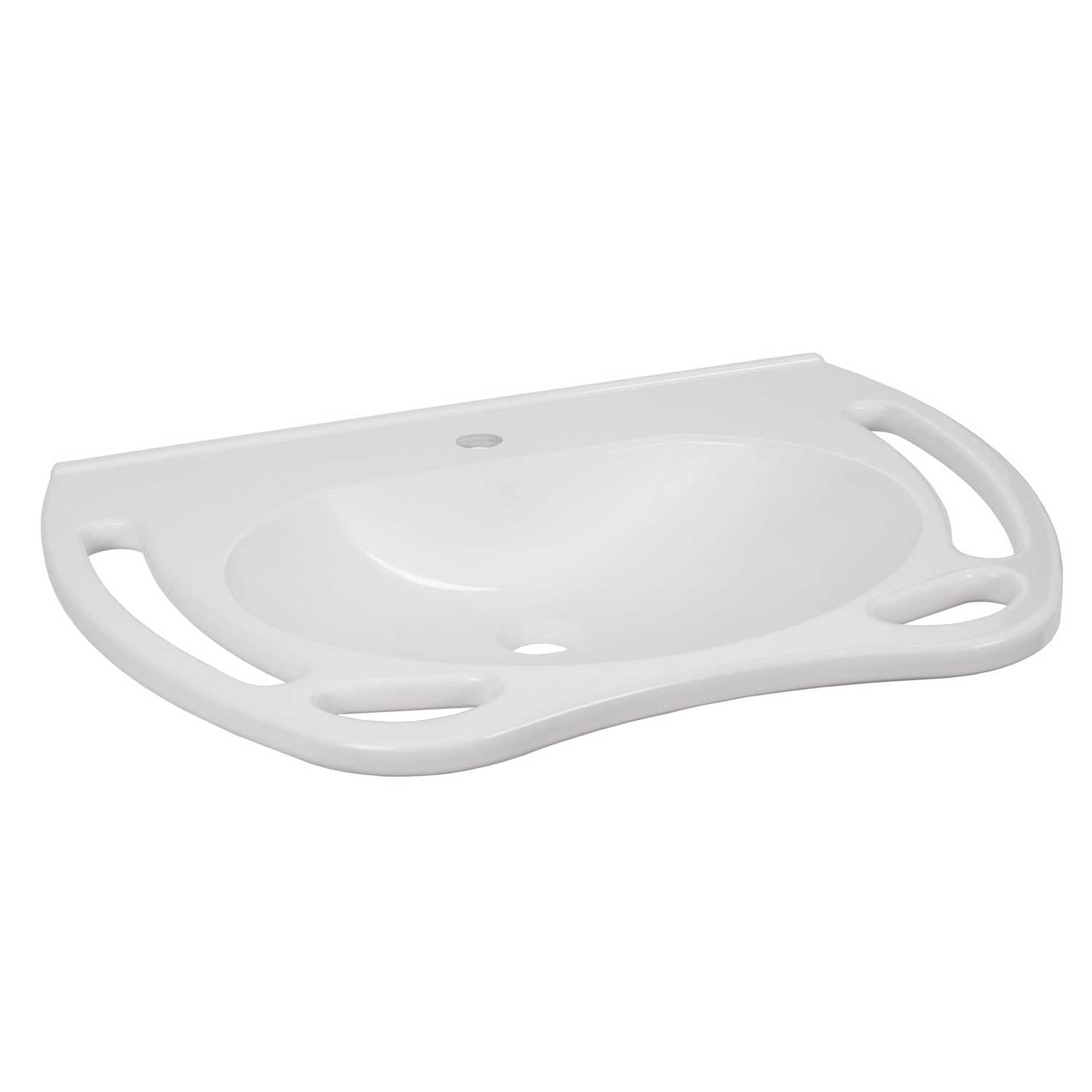 Kibomed GTM700 - Behindertengerechtes Waschbecken mit Handgriffen, 700x550 mm